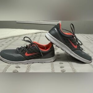 Nike Orive women’s Gray and Red/orange hot lava Athletic Shoes.